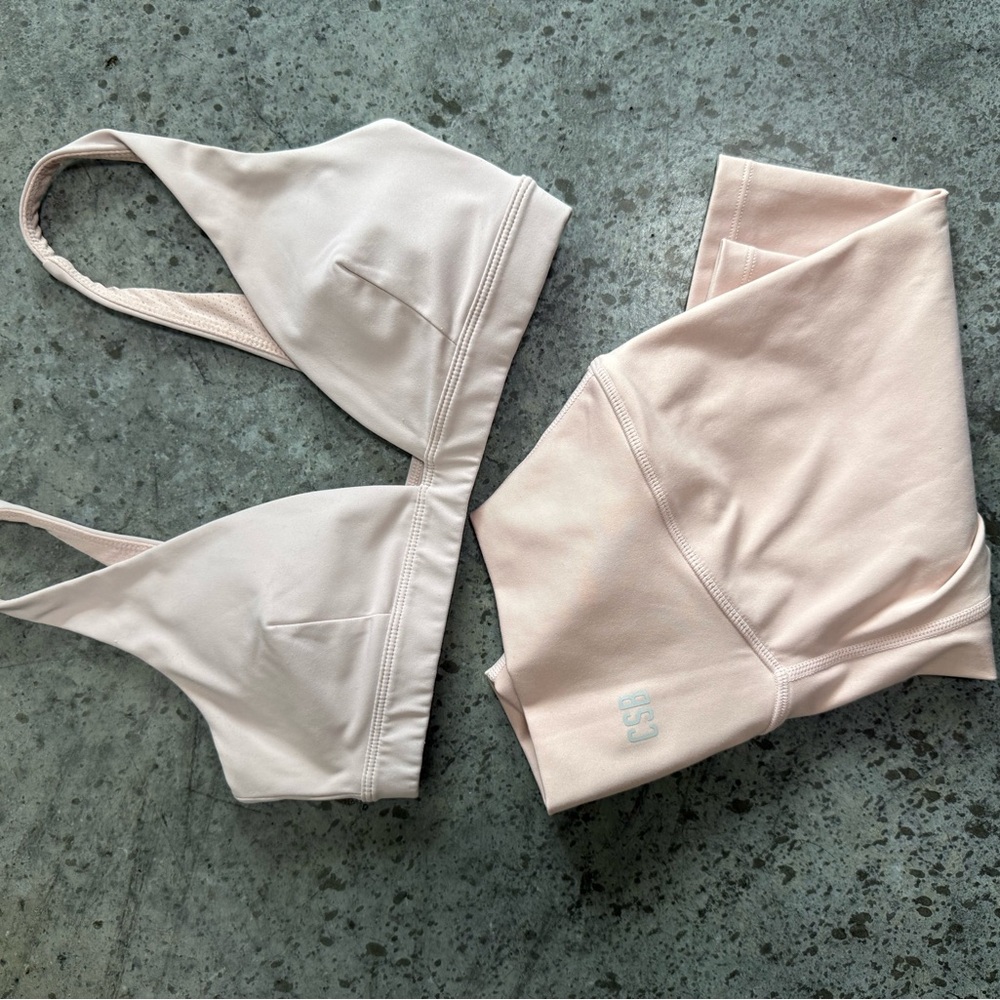 CSB IM Blush Sports Bra + Shorts Set | Size Small | Isabelle Mathers